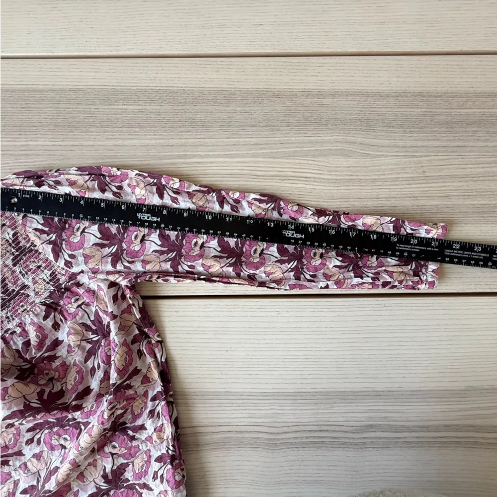 J. Crew liberty butterfield poppy romance long sleeve Pink Floral Blouse size S - Image 3