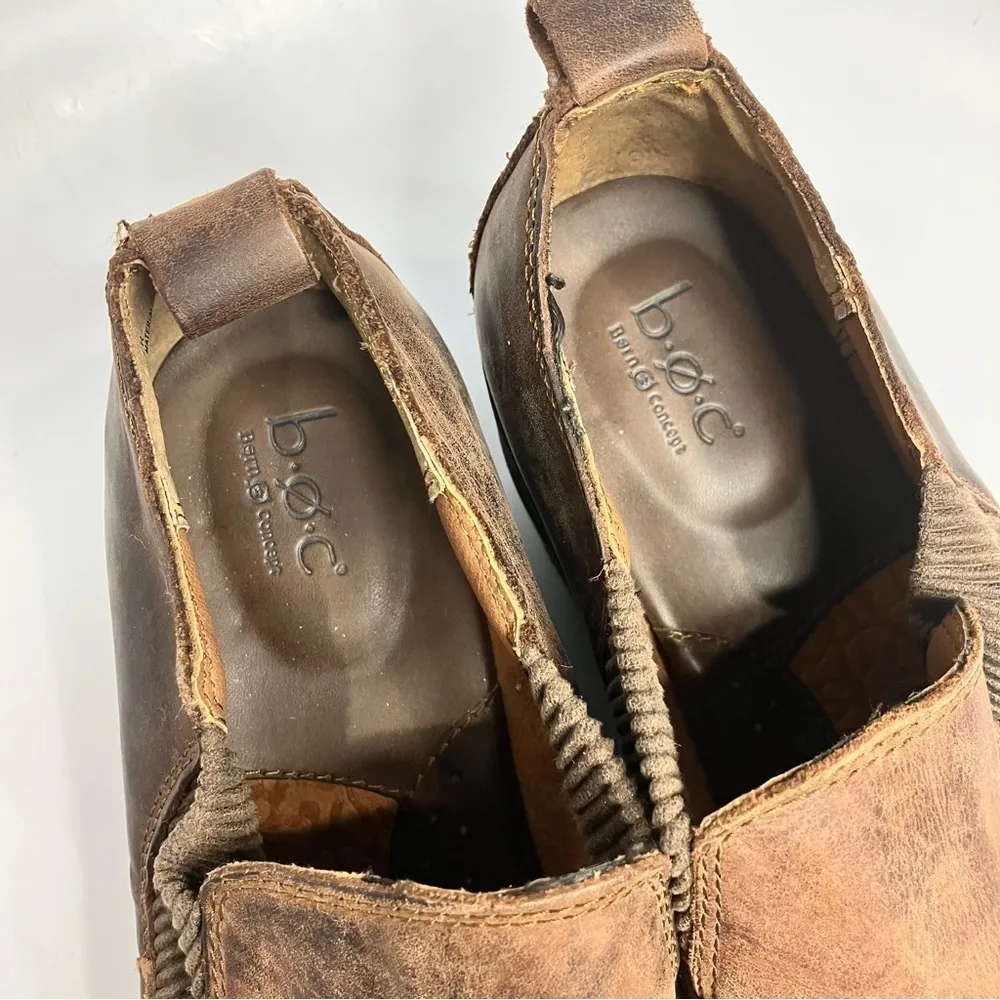 BOC Stefano wedge‎ clog leather size 11 Brown - Image 4