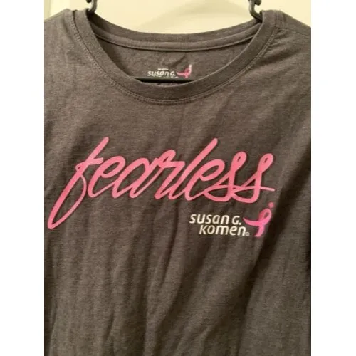 Women's Breast Cancer Awareness Shirt Size XL “Susan G. Komen Fearless” - Image 2