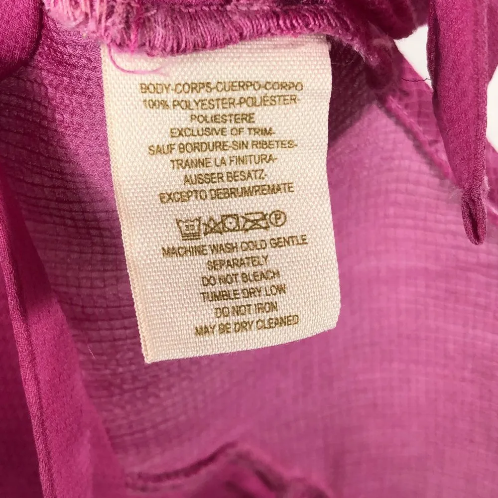 We The Free  Blouse Button Down Maroon P+S Top - Image 4