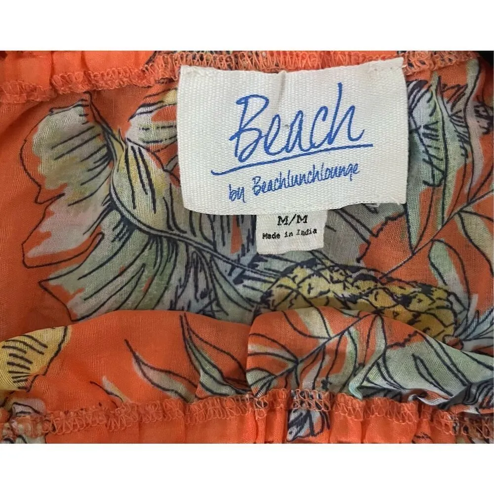 Beach by BeachLunchLounge Pineapple Tropical Beach Coverup Mini‎ Dress - Image 3