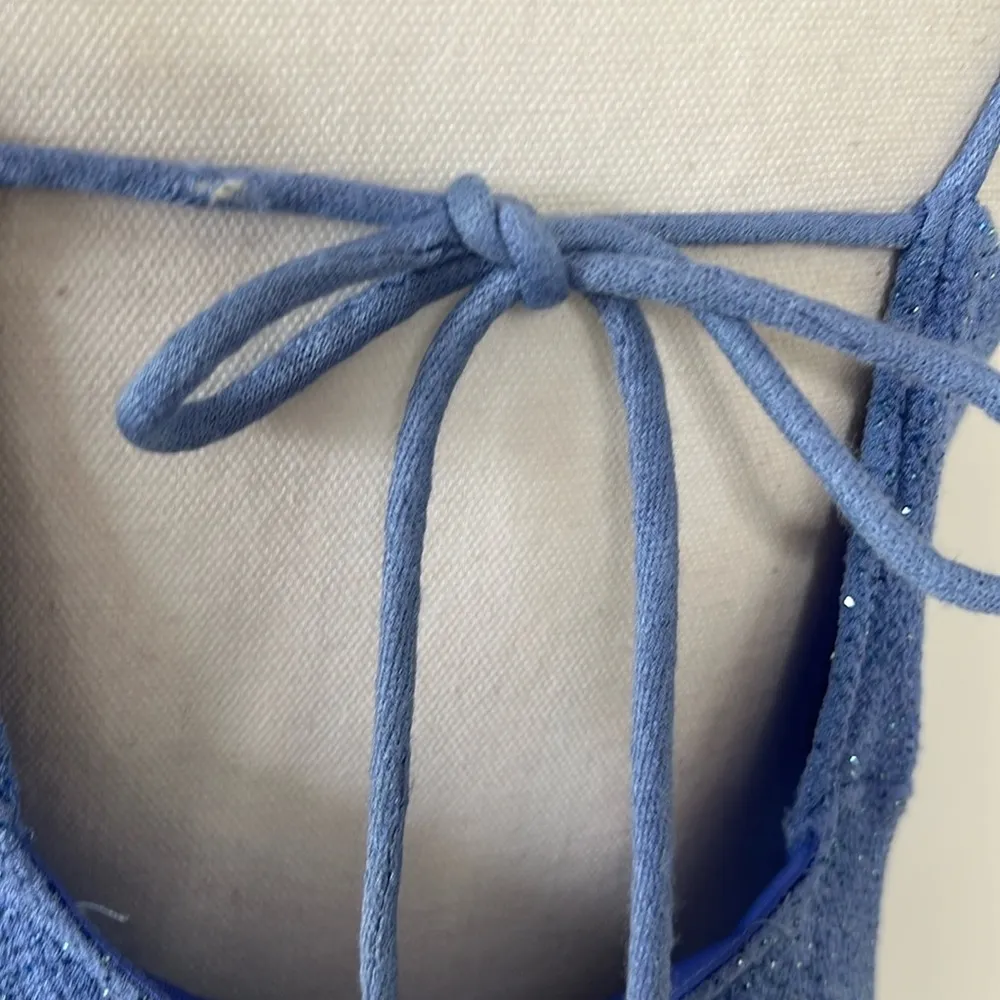 Vintage 90s Sparkly Dress Blue Size undefined - Image 8