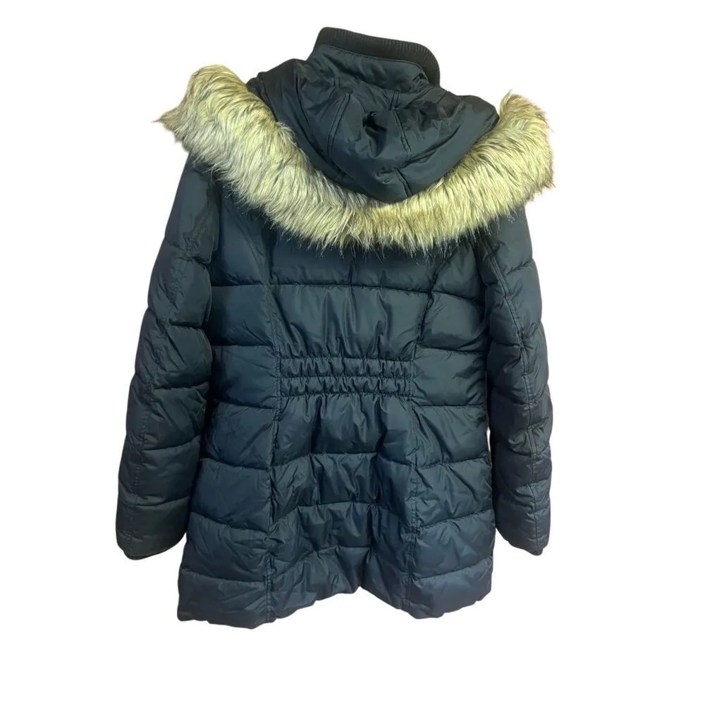 Laundry by Design Womens Faux Fur Hooded Zip   Puffer Jacket Sz L - Image 2