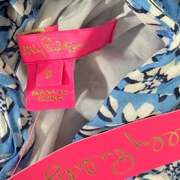 LILLY PULITZER NWT Ellielynn floral long sleeve blouse top 8 M - Image 7