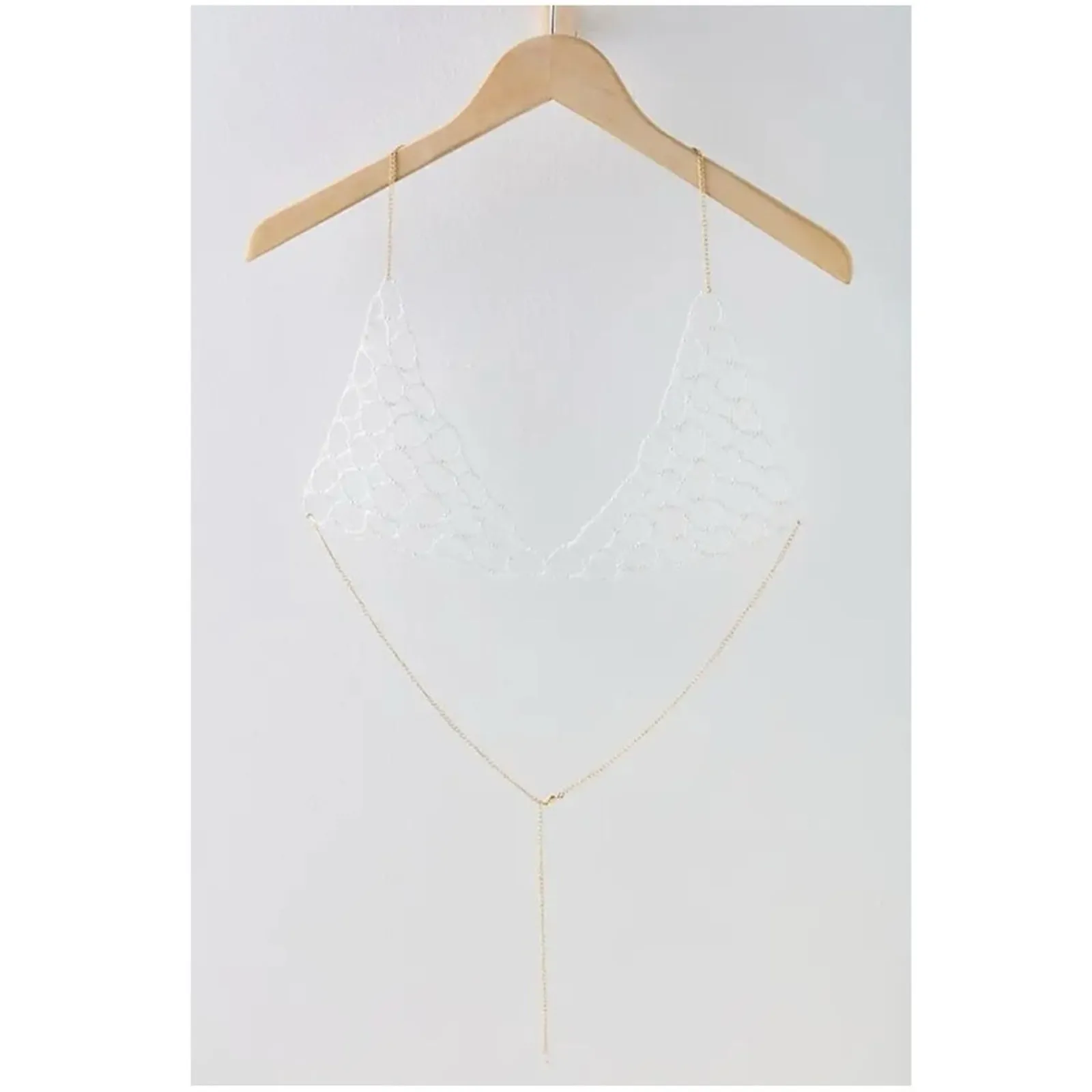Free People Ethereal Dainty First Love Pearl Body Chain in Ivory NWT Coquette OS - Image 6