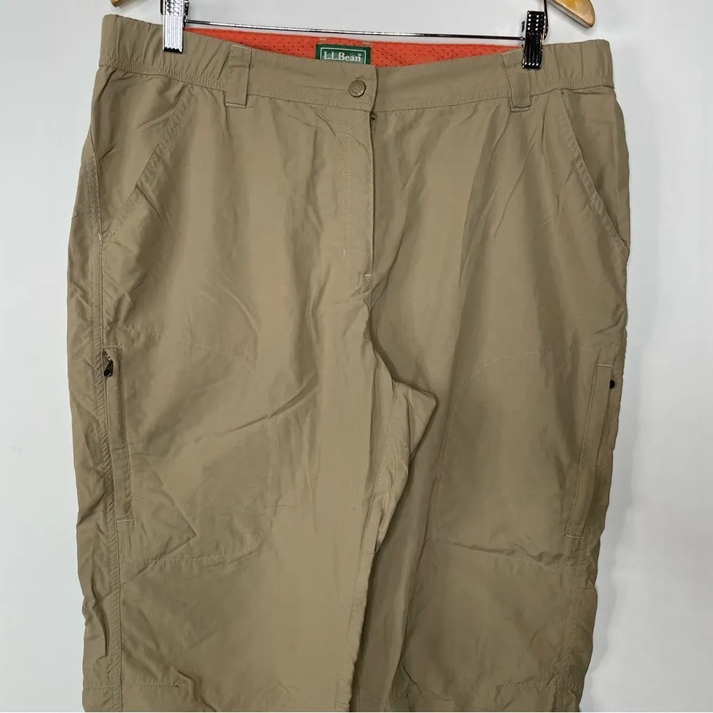 L.L. Bean Tan Outdoor Hiking Capris Size 16 - Image 3