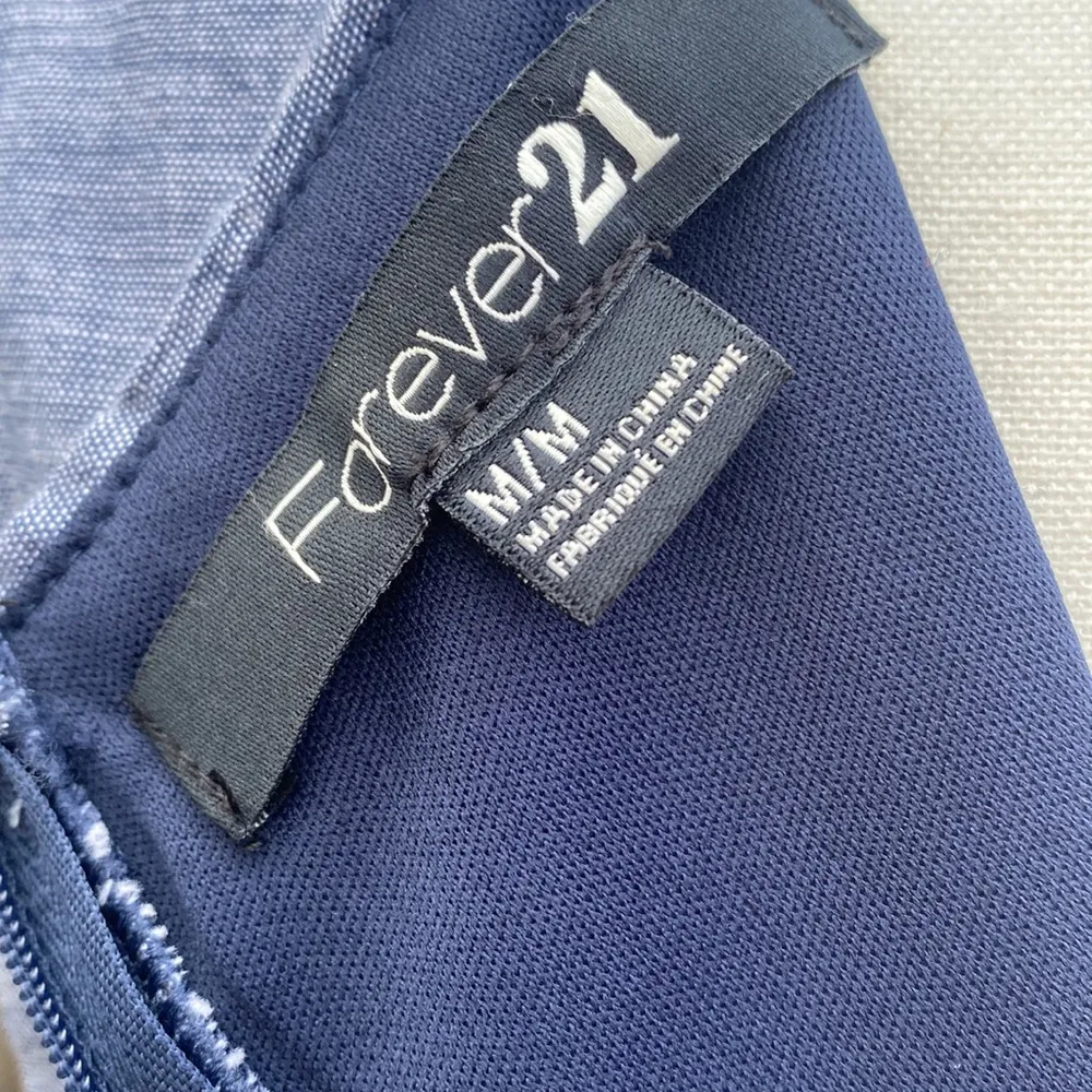 Forever 21 Short Sleeveless Navy Dress Size M NWT - Image 7