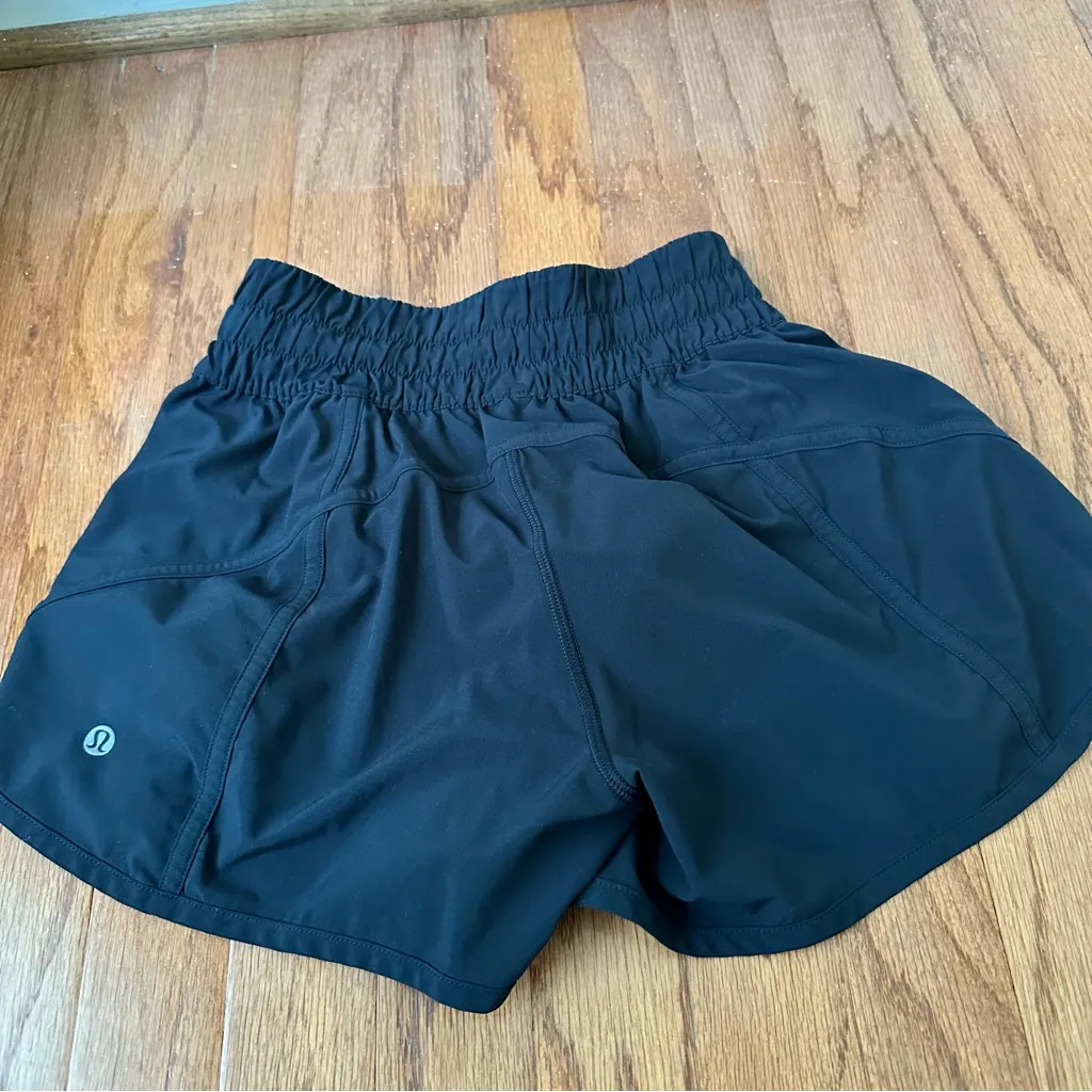 lululemon athletica Black Women's Tracker IV Athletic Shorts - Image 2