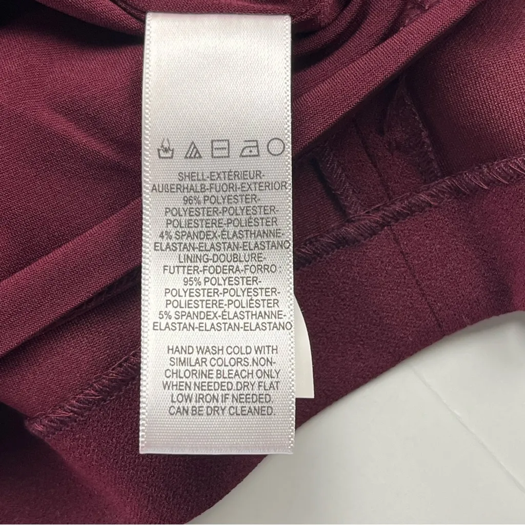 Dress the‎ Population Vanessa Burgundy Womens Size Medium Halter Midi Dress NEW - Image 6