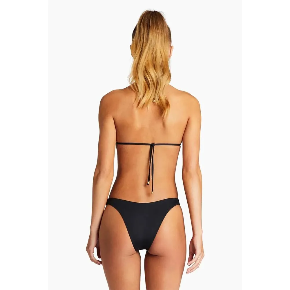 Vitamin A Black Ecolux California High-leg Bikini Bottom Size 10/Large - Image 2