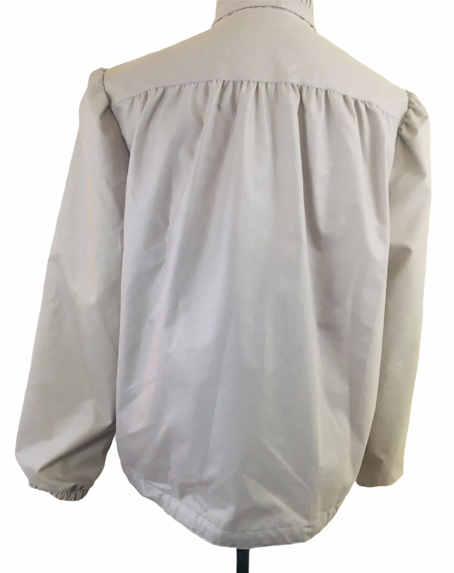 Vintage 80s Clique John Heckler Great Pleated Windbreaker L XL Gray Size L - Image 2