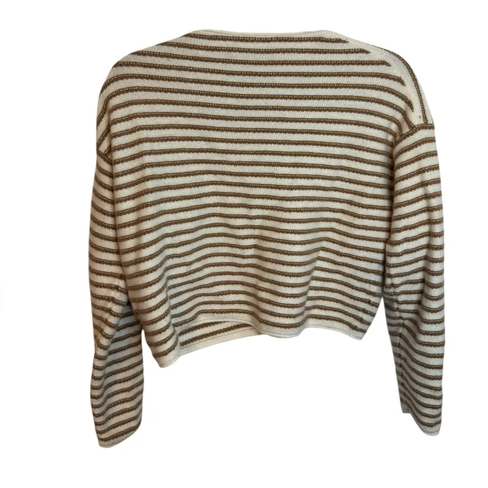 Theory  Striped Boxy Cashmere Sweater - Image 3