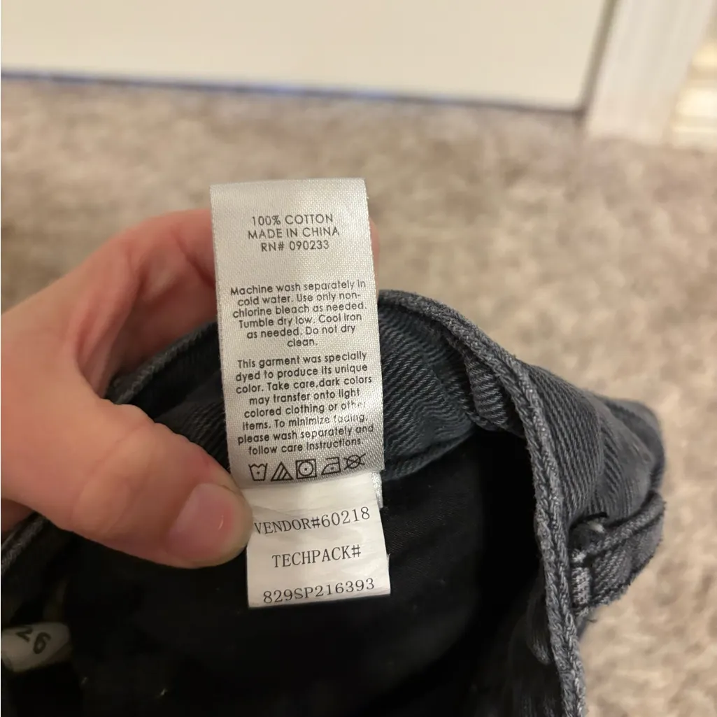 PacSun Black Distressed High Rise Festival Jean Shorts in Black - Image 7