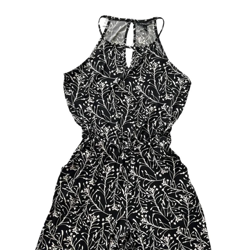 41 Hawthorn Floral Print Jersey Jumpsuit Black White Size Small Petite NWT - Image 6