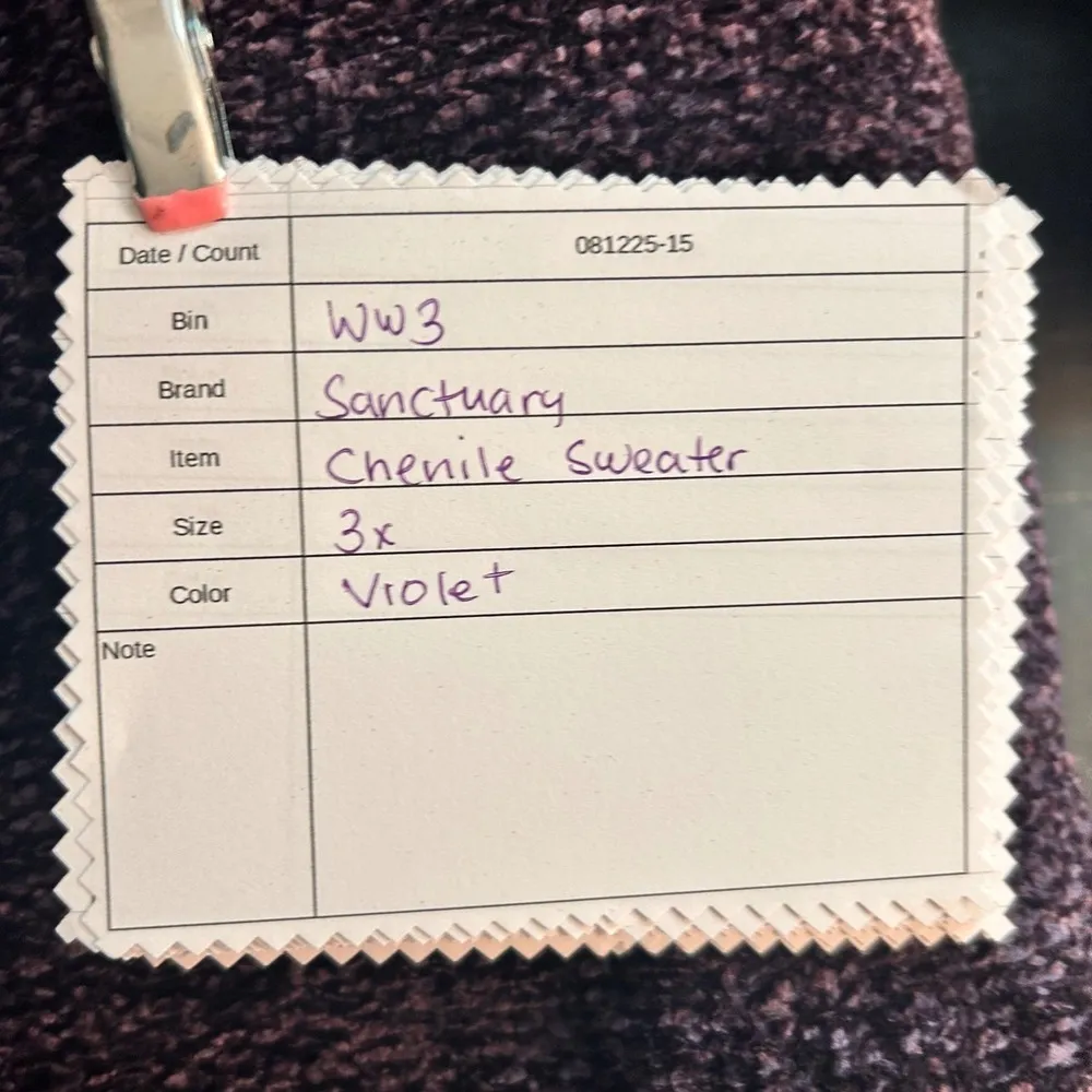 Sanctuary Chenille Sweater Violet‎ 3X - Image 12