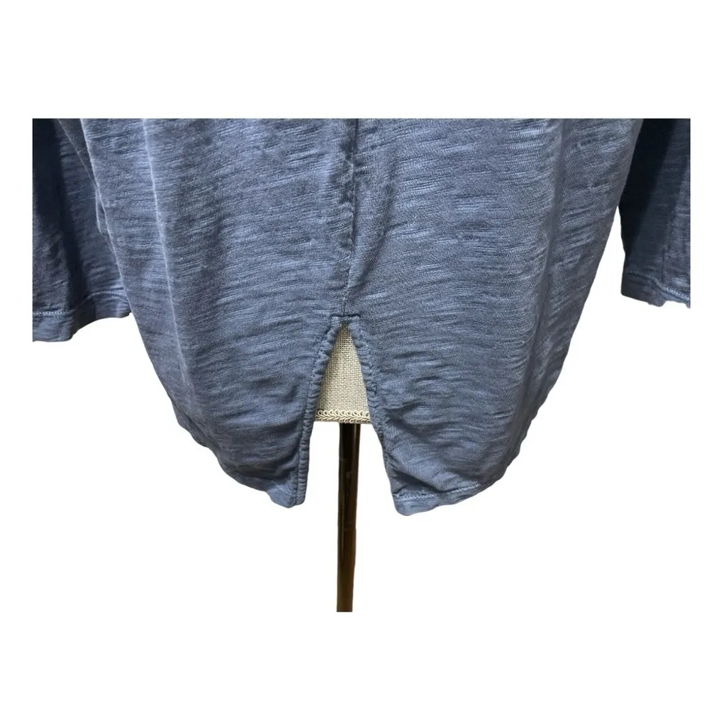 Madewell Blue Long Sleeve Top w/ Back Slit size S - Image 6