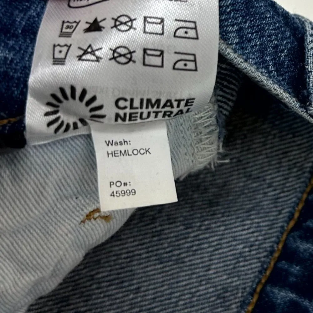 REFORMATION Tazz Denim Maxi Skirt in Wash Hemlock Size US 23 - Image 10