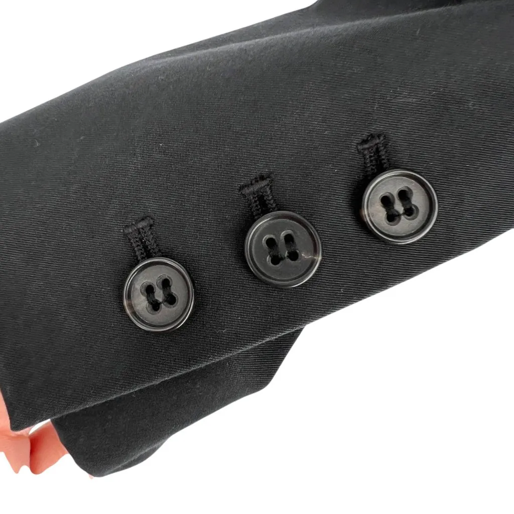 Theory Jovanna Two Button Tailored Blazer Suit Jacket Black Size 8 - Image 8