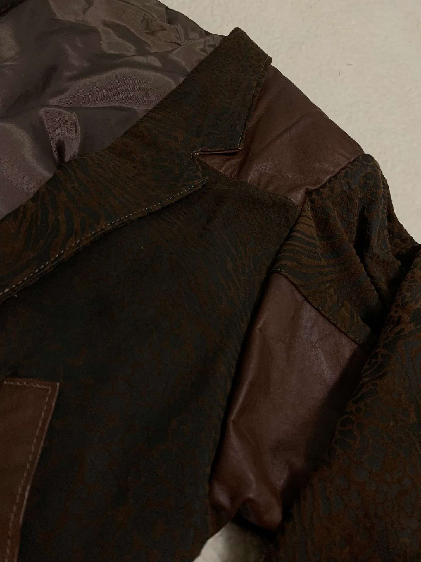 Vintage Brown Leather Jacket Size M - Image 5