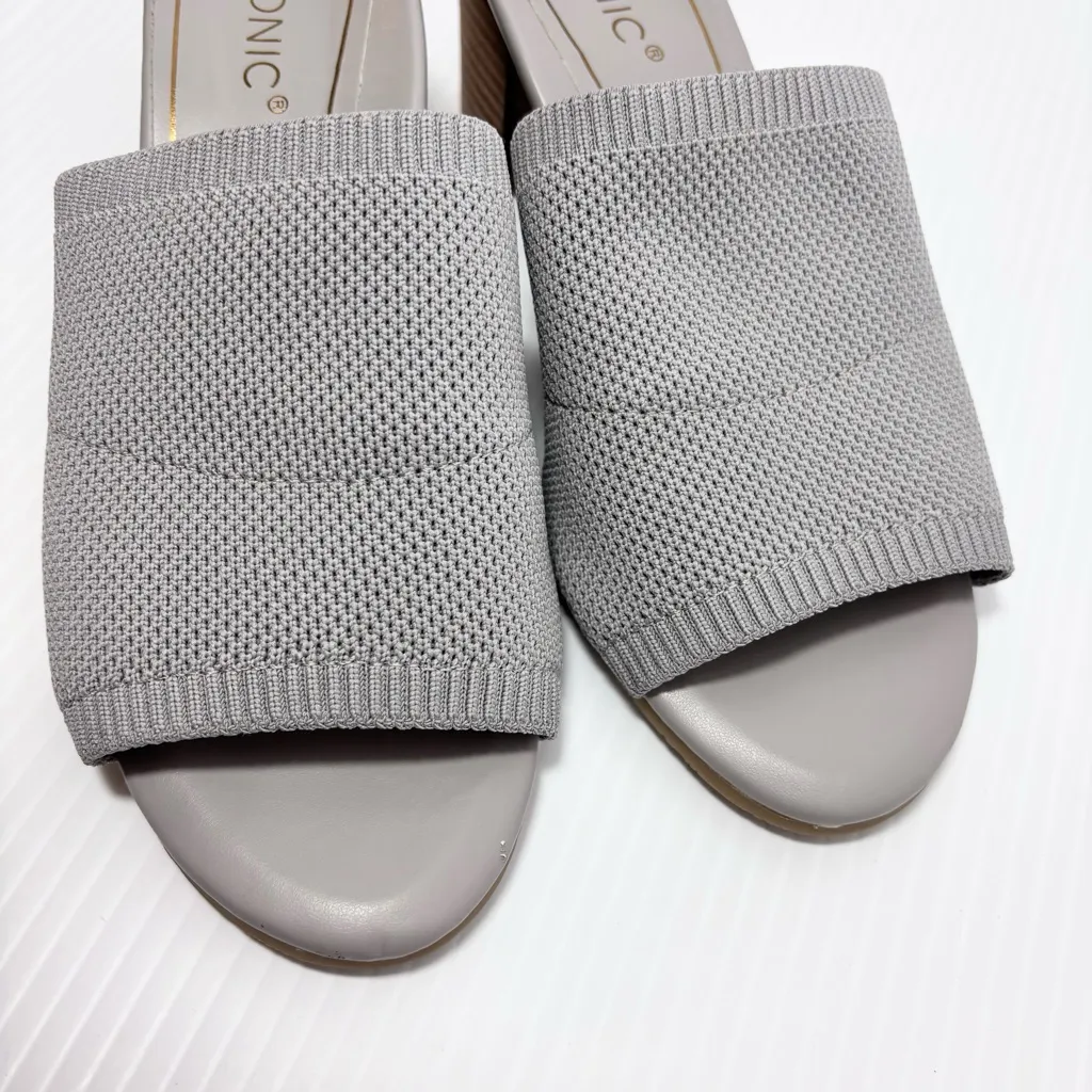 Vionic Fleur‎ Women's Slide Heeled Sandals Gray Size 7 - Image 5