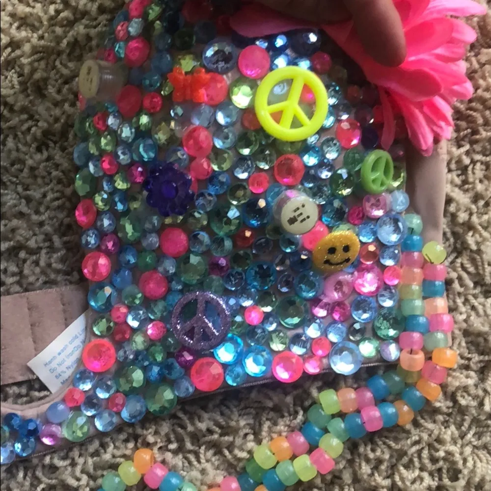 Rave EDC Vegas bra 34D or costume Tan Size undefined - Image 4