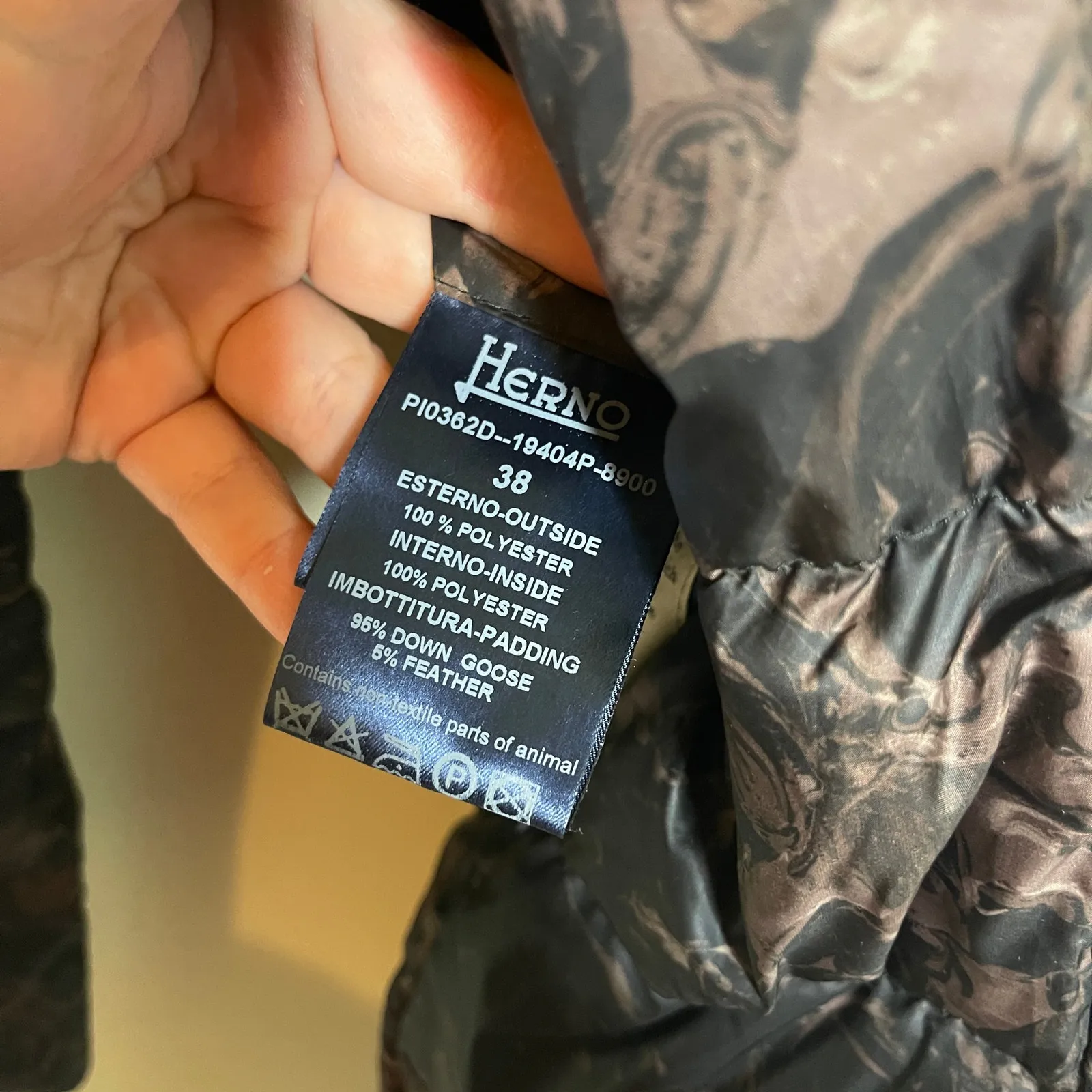 HERNO Black Bronze Reversible ultralight padded coat IT 38 US 2 - Image 8