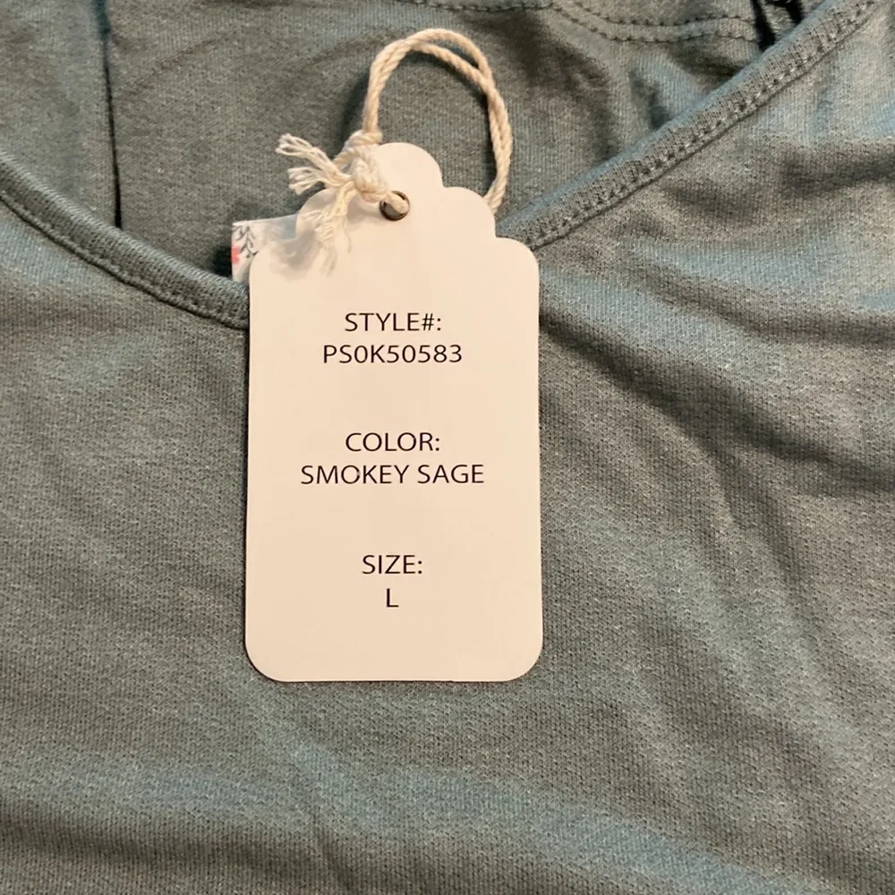 Pink Rose Dress size L length 34” bust 32” very soft with adjustable string - Image 9