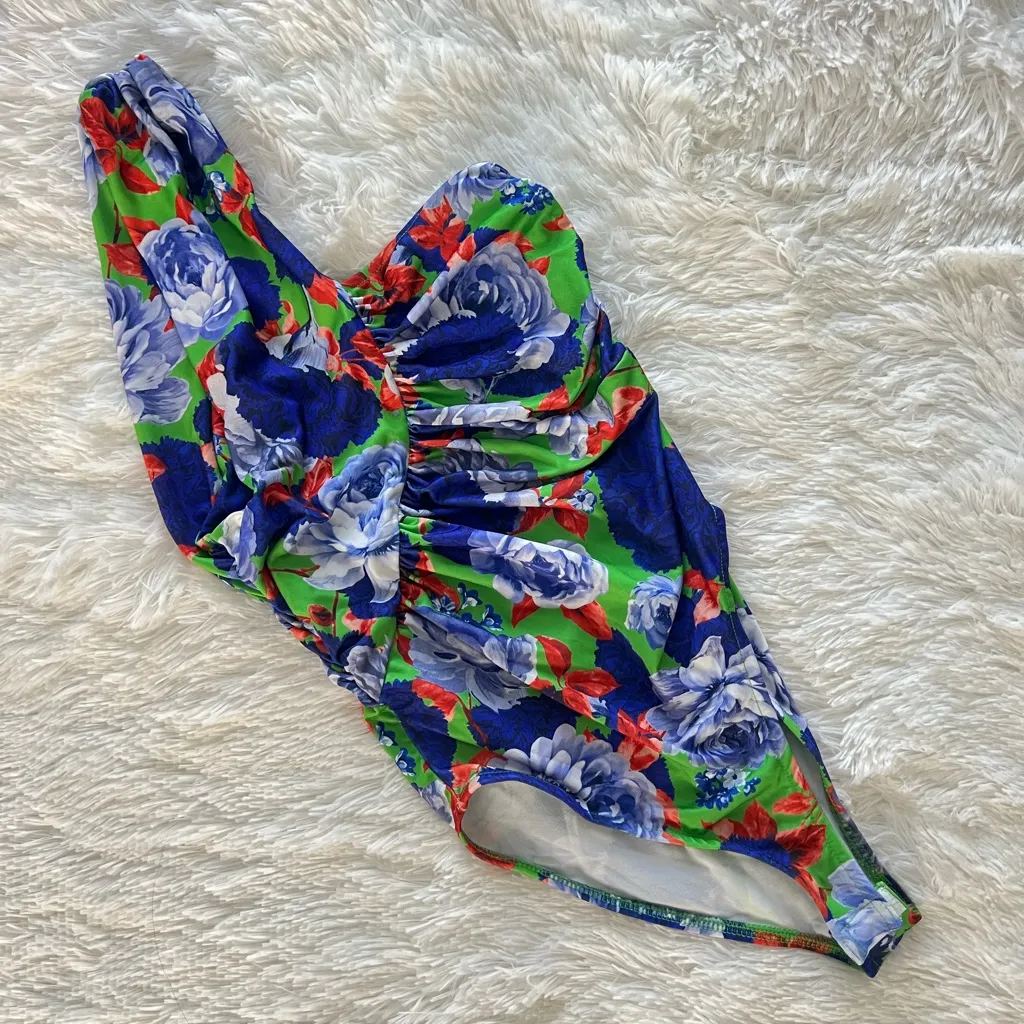 Zara Women’s Asymmetrical Bodysuit Size Small - Image 4