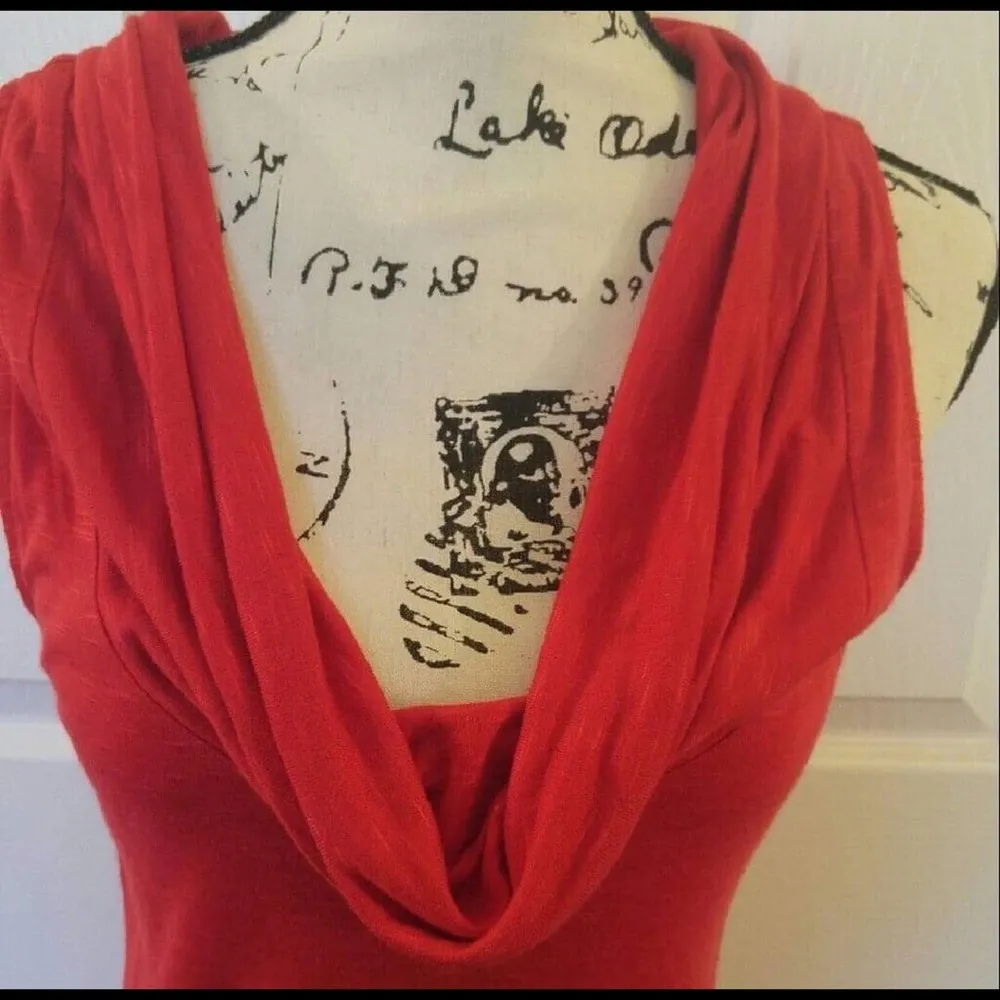 Free People Cowl Sleeveless Holiday Pleated Dress - Image 4