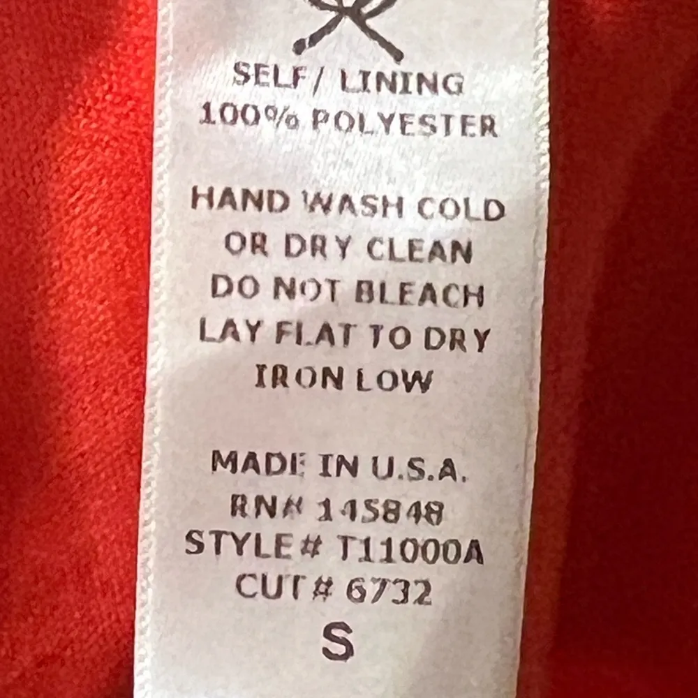 Women’s Dainty Hooligan Orange Small Tank Top Shirt Blouse - Image 4