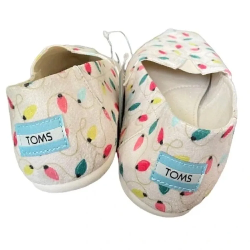 Toms Christmas Lights Alpargatas Shoes 6‎ Cream White - Image 4