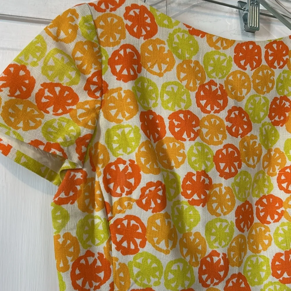 Vintage citrus dress Orange Size M - Image 10