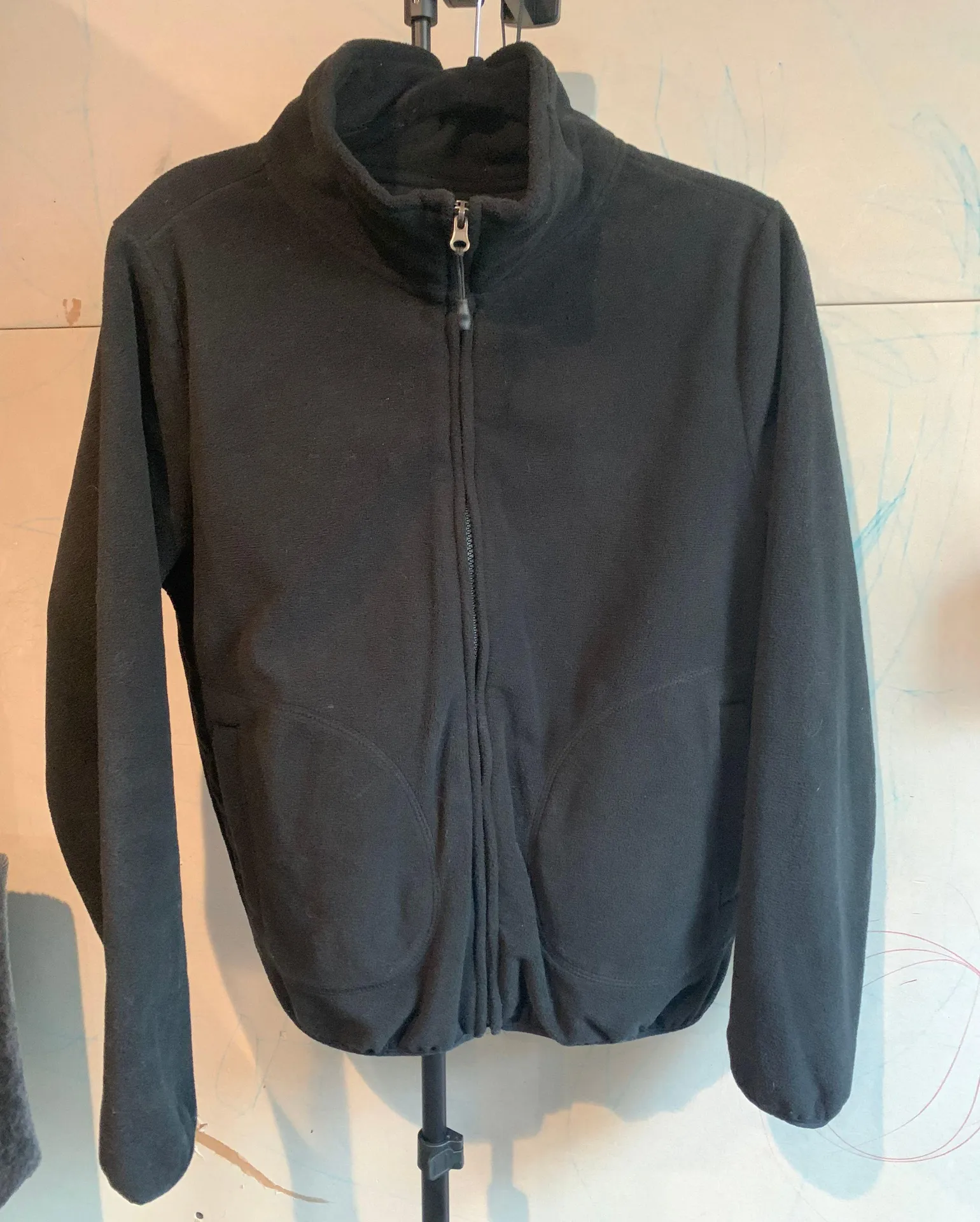Black Zip Up Jacket Size L - Image 3