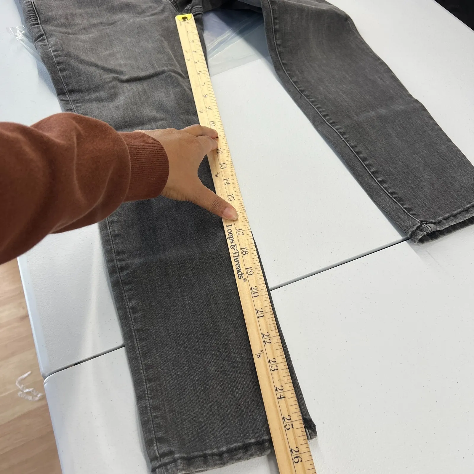 Gap Mid Rise True Skinny Jeans Womens 30S Gray Medium Wash Denim Cotton Stretch - Image 13