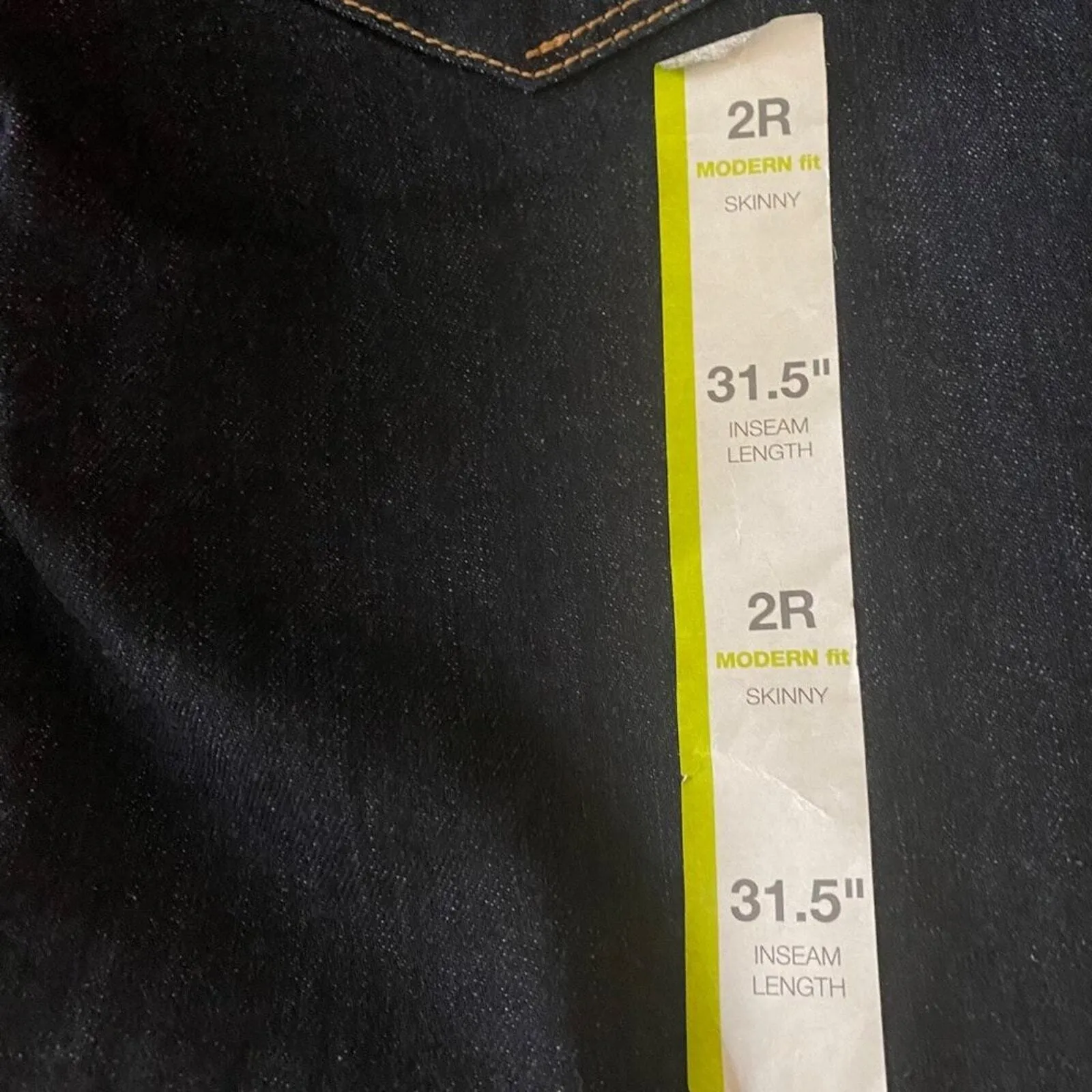 Mossimo sz 2 dark blue modern fit Straight dark denim jeans NWT Preppy‎ - Image 9