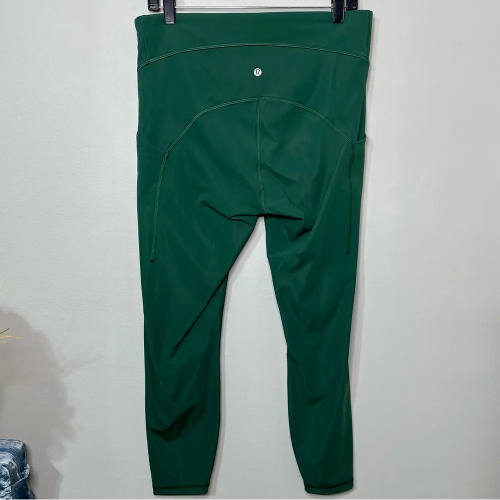 Lululemon Power Thru High Rise Tight Athletic Leggings Everglade Green 12 NWT - Image 10