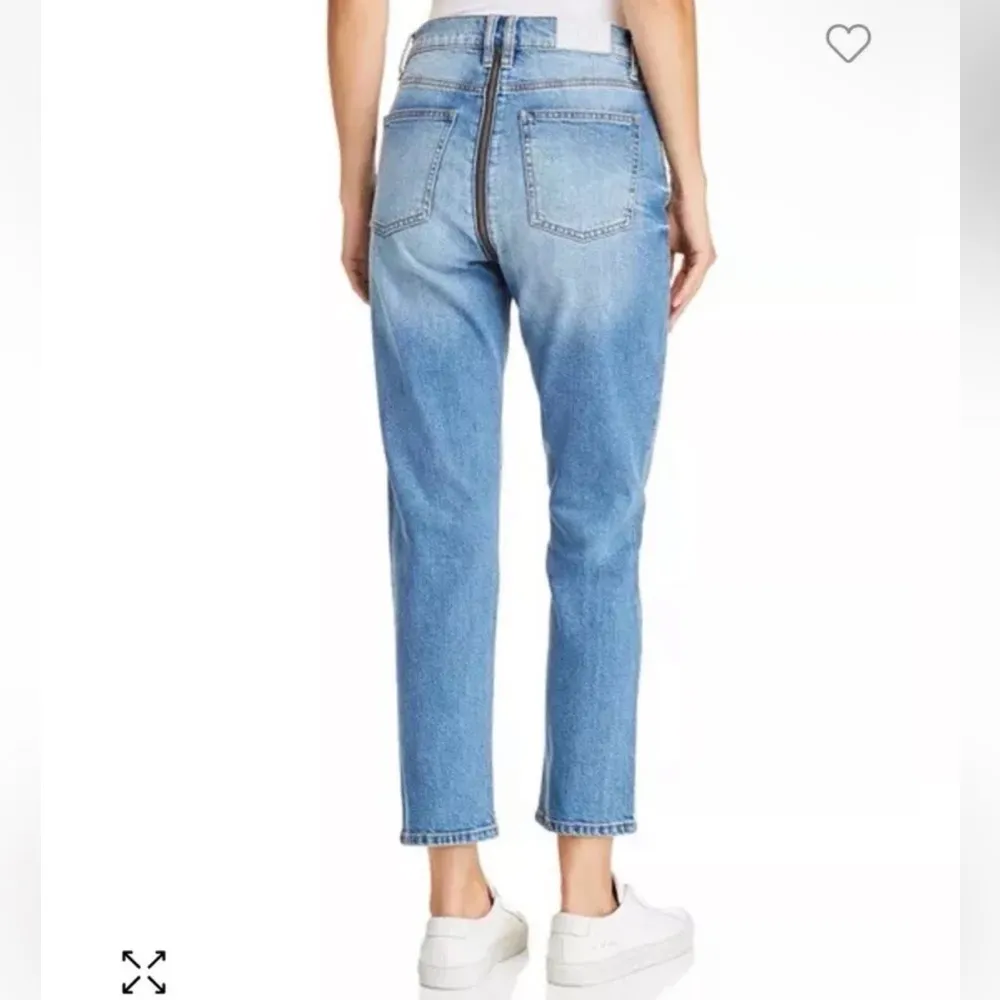 Pistola Charlie High Rise Full Zipper Crotch Back Light Straight Leg Jeans Sz 28 - Image 2