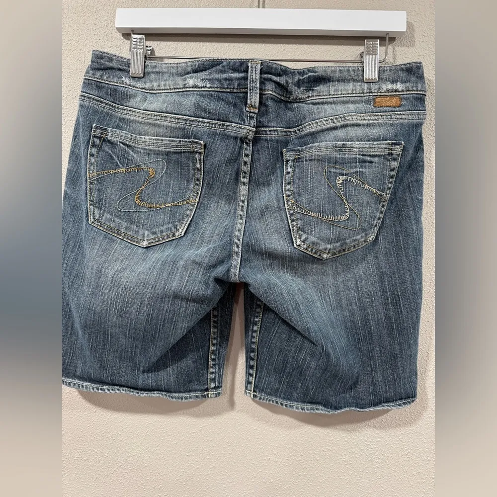 Silver Jean Shorts Western Glove Works Lexi Short - Image 3