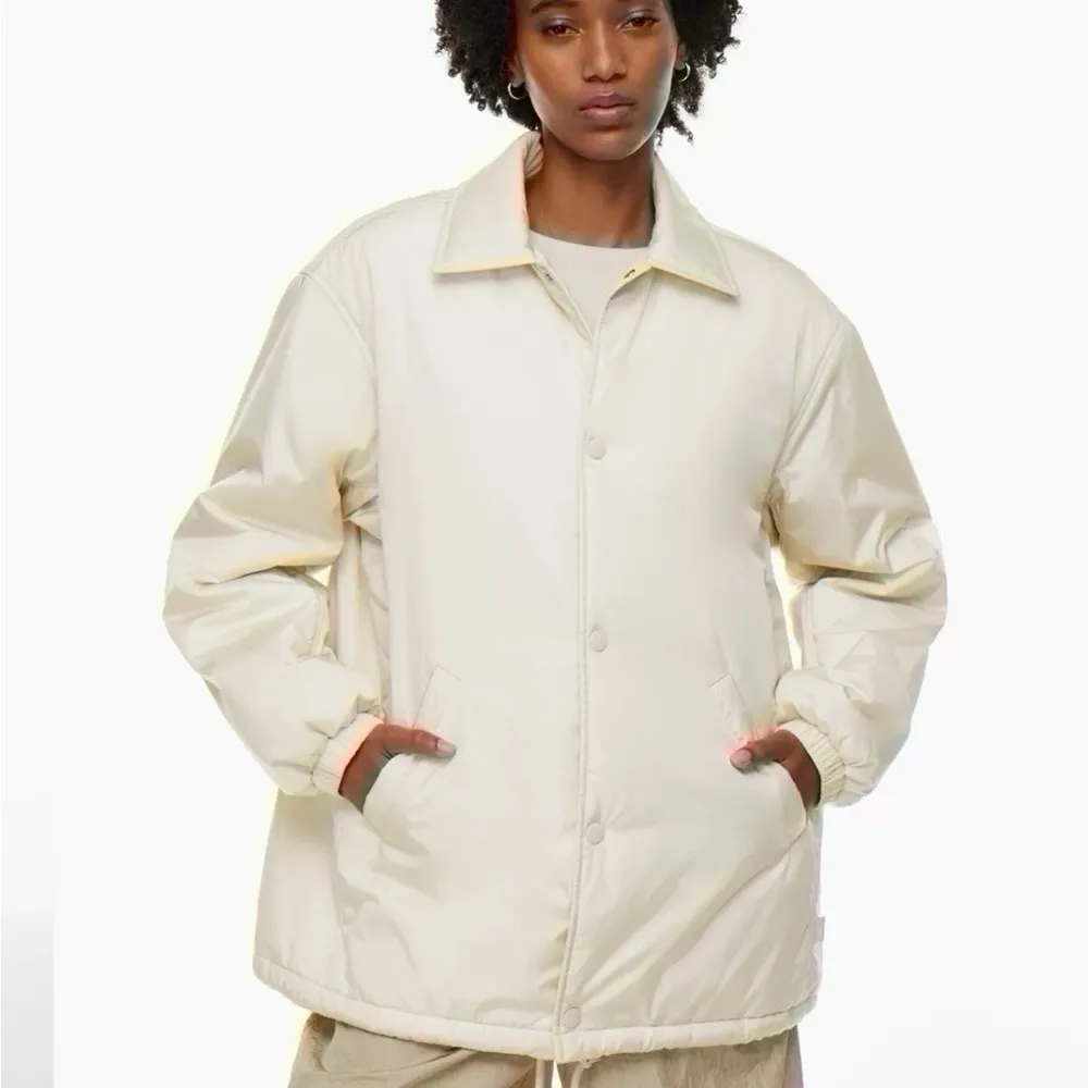 Aritzia NEW  Tna Coaches Jacket Limited Edition Matte Pearl XXS - Image 7