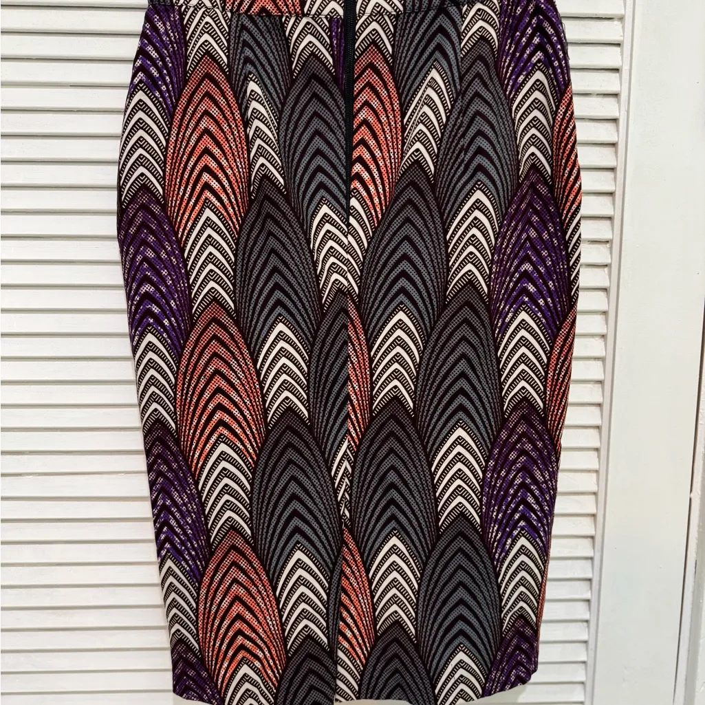 Stylish Chevron Pencil Skirt - Image 4