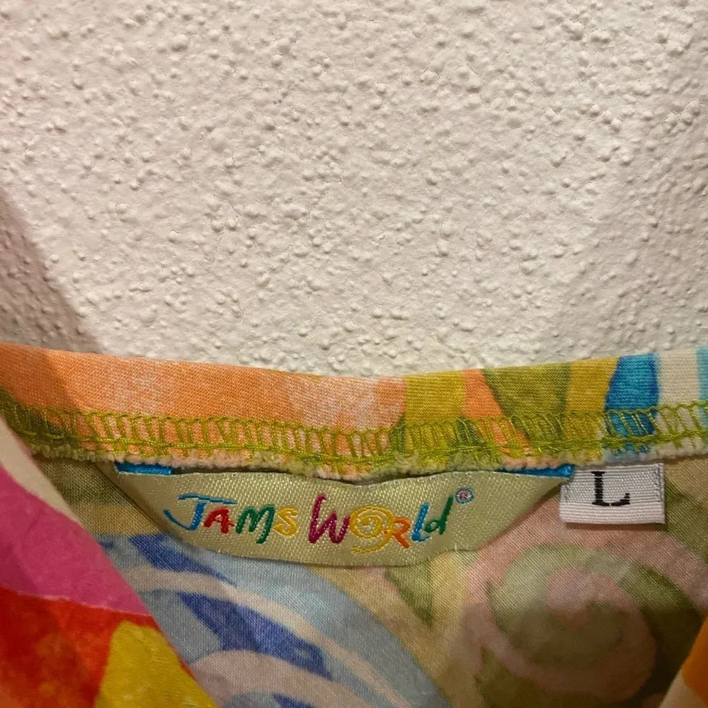 Jams World Floral Maxi Dress Size Large EUC - Image 3