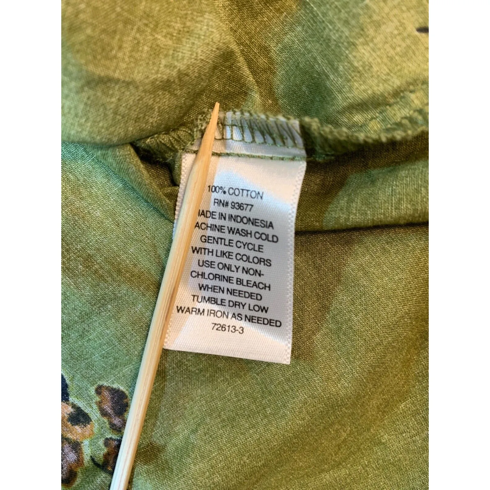 ana A New Approach Women's OX Floral Blouse Button‎ Cuff Green Spring Top Size 0X - Image 6