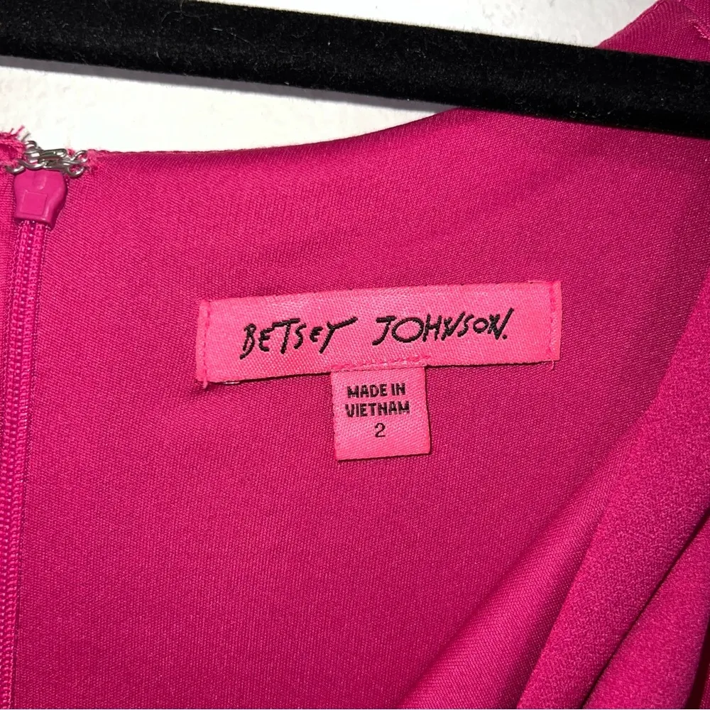 Magenta Pink Midi Length Sheath Dress - Image 7