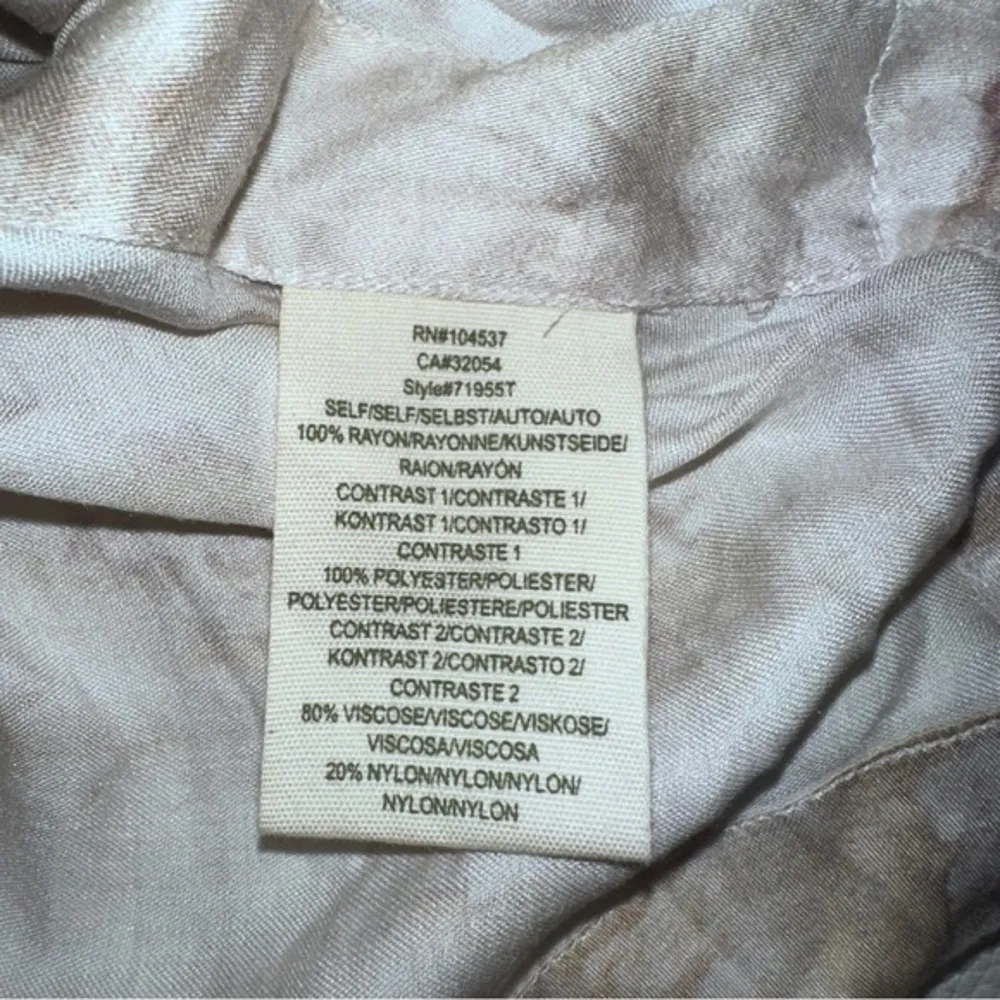 Anthropologie Tiny Saturday Sunday abstract print short sleeves blouse top sz S‎ - Image 7