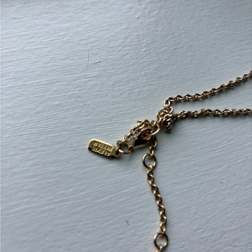 Alexis Bittar Gold Beaded Necklace - Image 4