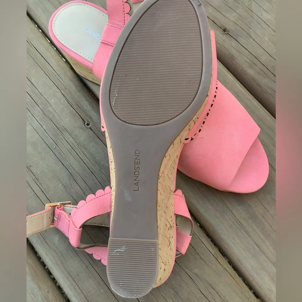 Super CUTE wedge sandals 🌷🌷🌷 Pink Size 9 - Image 4