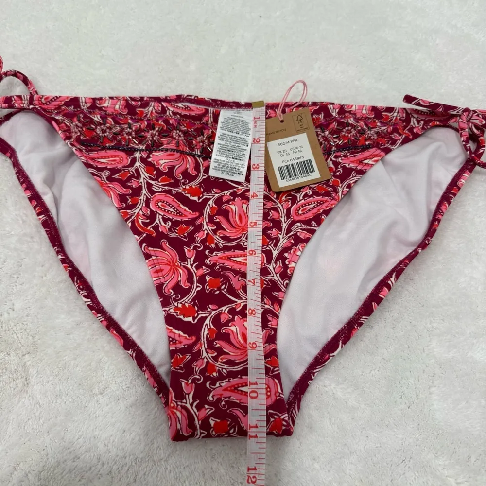 Boden Bead Embellished Bikini Top set size 14 bik 16 Pink - Image 13