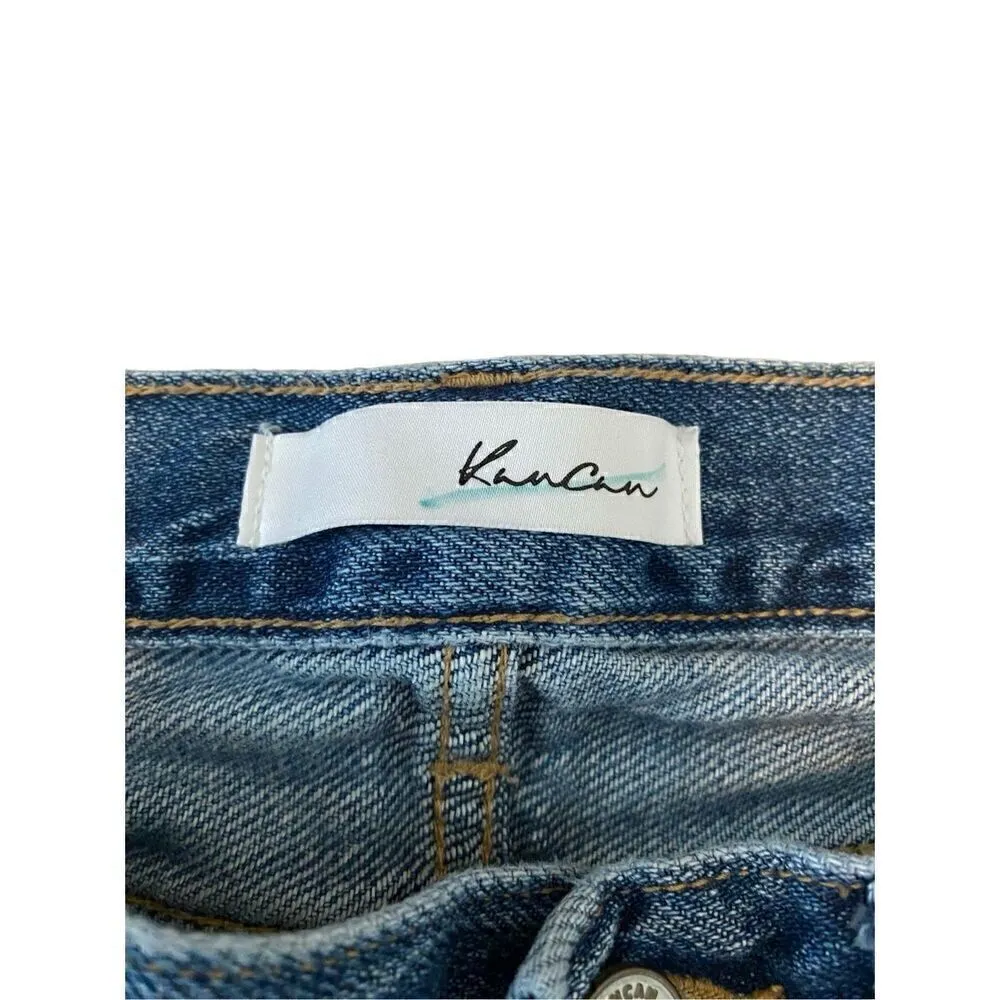 KanCan Destroyed Distressed Jeans 1/24 Straight Leg Denim Everyday Casual Blue Size undefined - Image 6