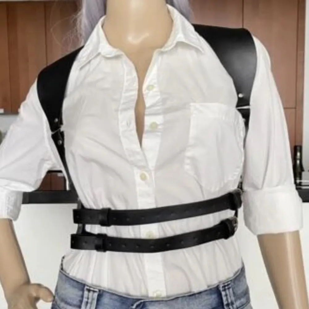 Harness Shoulders Double Belt New Bondage - Image 5