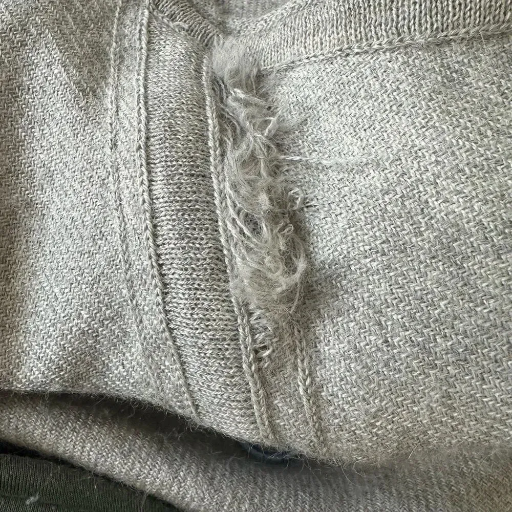 Cuyana Oversized Baby Alpaca Sweater in Grey Regular size - Image 6